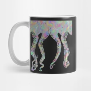 Weird rainbow octopus - yellow Mug